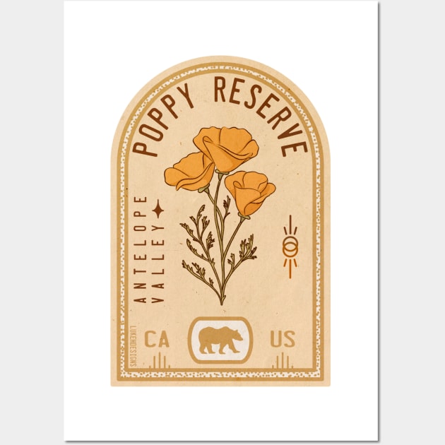 Antelope Valley Poppy Reserve Wall Art by Lukeh Designs